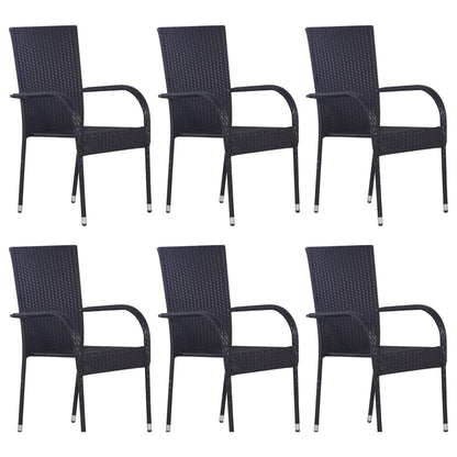 7-Delige Tuinset Zwart