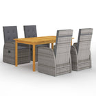 5-piece Garden Furniture Set grey