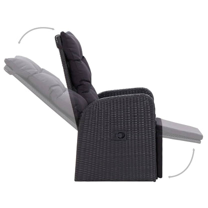 5-delige Tuinset zwart Zwart