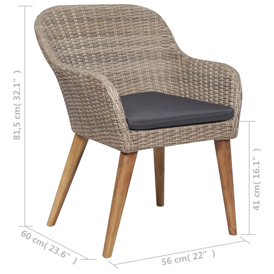 5-Delige Tuinset Bruin