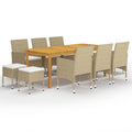 11-delige Tuinset beige