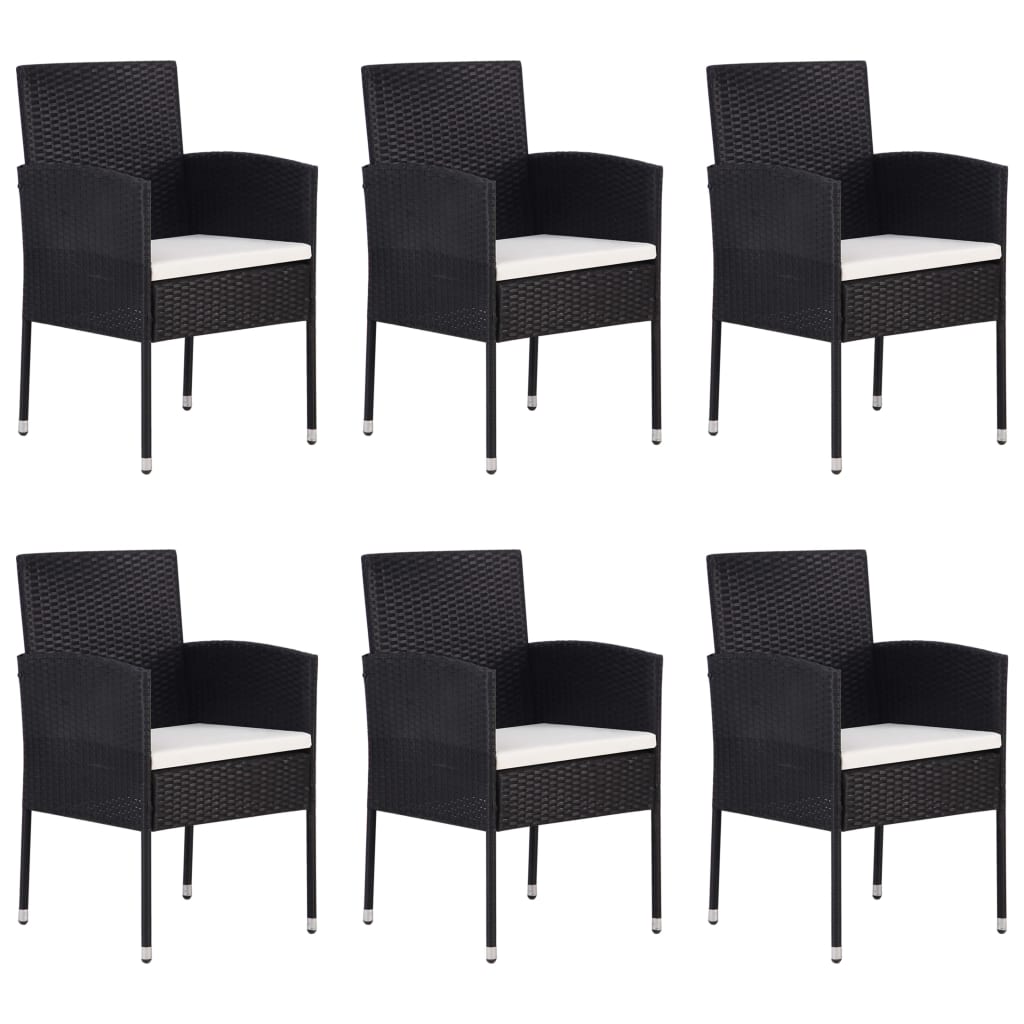 -Delige Tuinset 7 Zwart en wit
