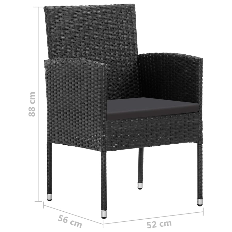 -Delige Tuinset 9 Zwart