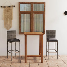 -Delige Tuinbarset Met Kussens 3 Grijs