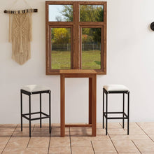 -Delige Tuinbarset Met Kussens 3 Zwart