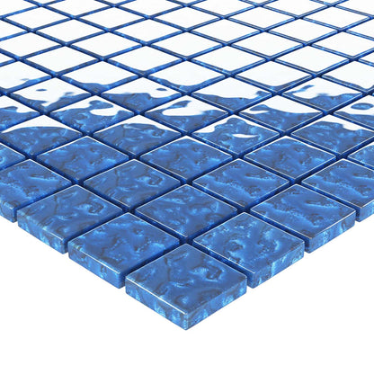 Mozaïek Tegel 11 pcs Blauw 50 x 50 cm Glas