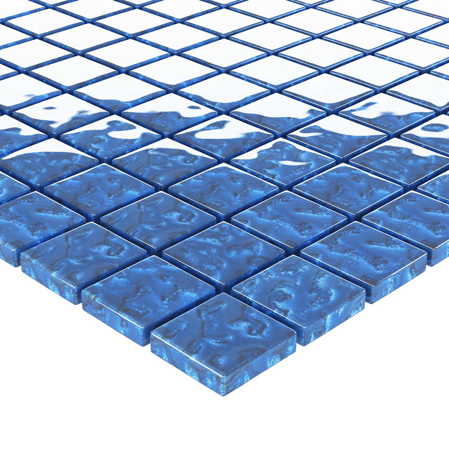 Mozaïek Tegel 11 pcs Blauw 50 x 50 cm Glas