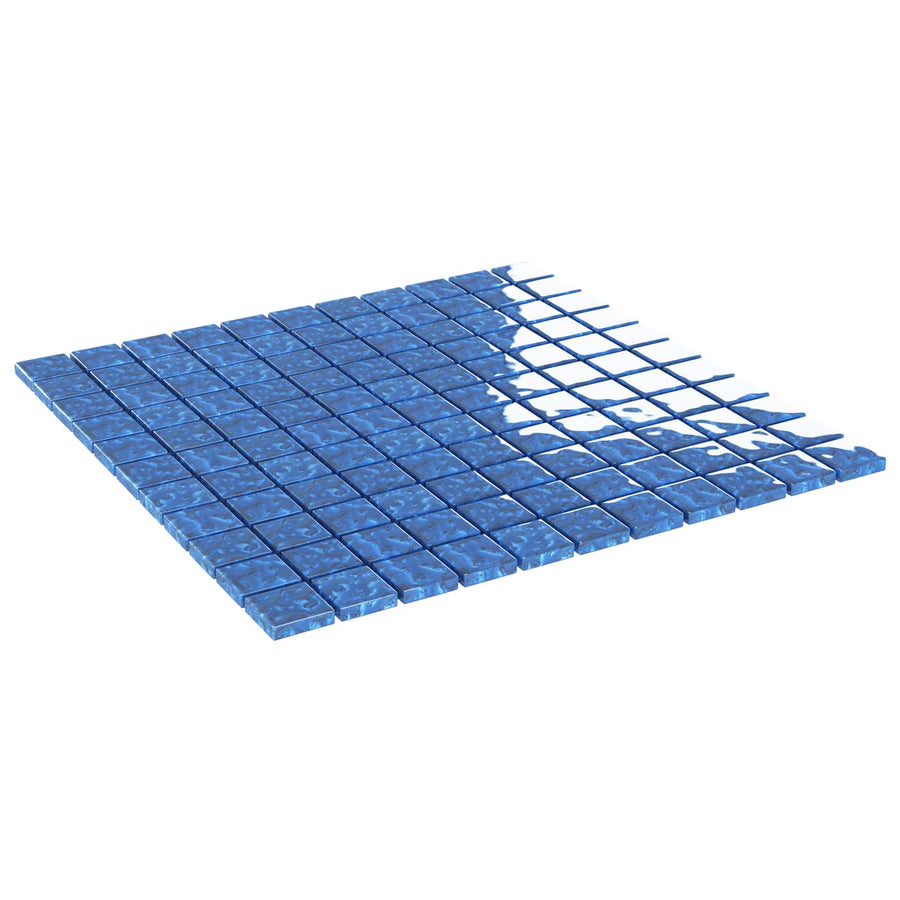 Mozaïek Tegel 11 pcs Blauw 50 x 50 cm Glas