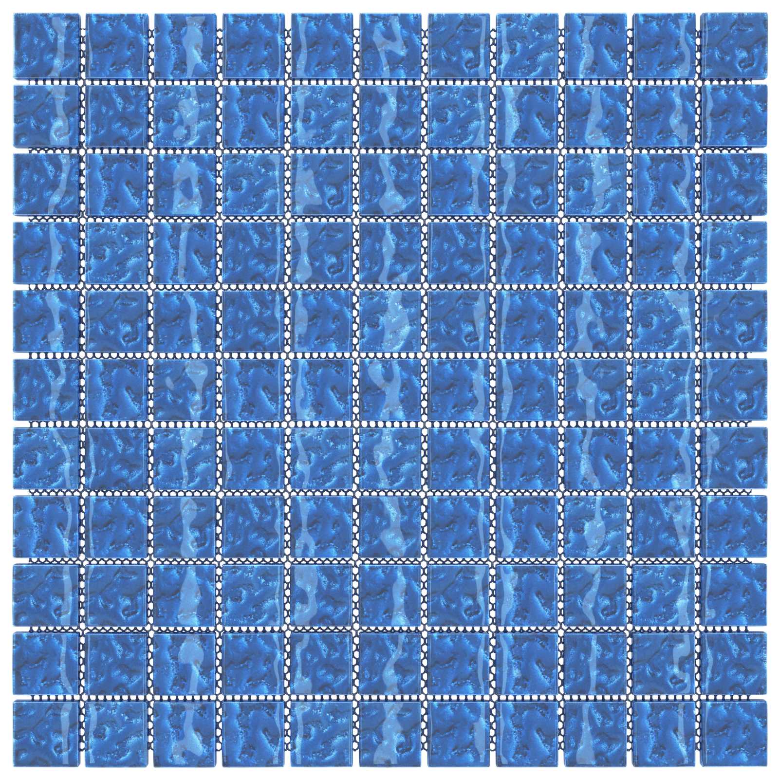 Mozaïek Tegel 11 pcs Blauw 50 x 50 cm Glas