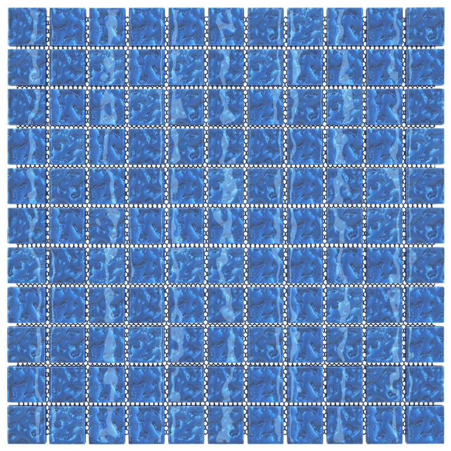 Mozaïek Tegel 11 pcs Blauw 50 x 50 cm Glas