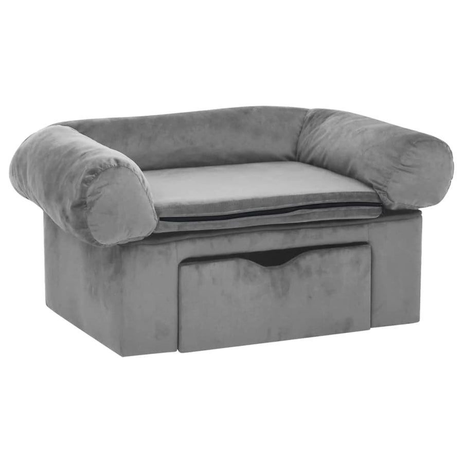 Hondenbank Met Lade 75X50X38 Cm Pluche
