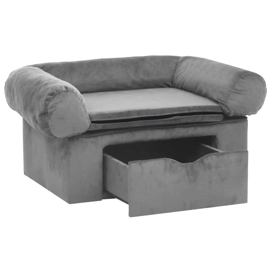 Hondenbank Met Lade 75X50X38 Cm Pluche