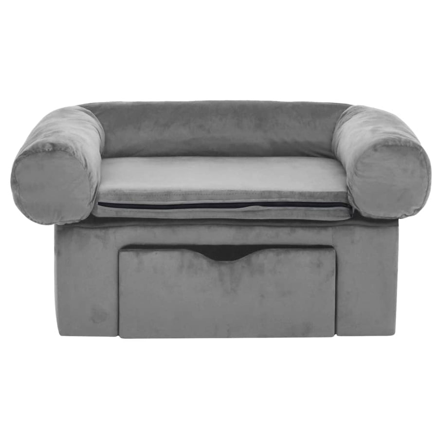 Hondenbank Met Lade 75X50X38 Cm Pluche