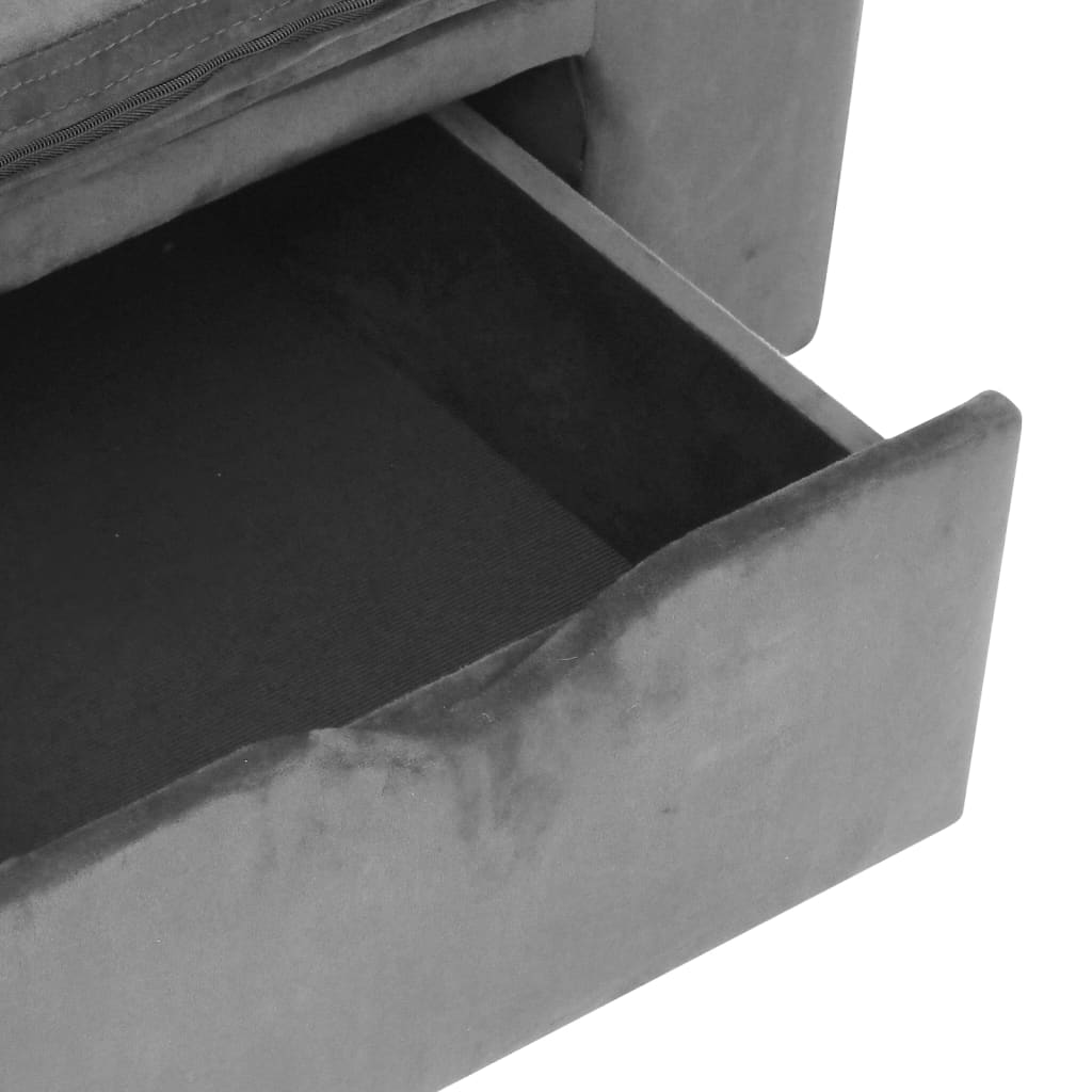 Hondenbank Met Lade 75X50X38 Cm Pluche