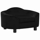 Dog bed 67x47x36 cm plush black