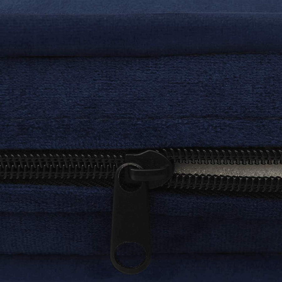 Hondenbank 67x47x36 cm pluche blauw