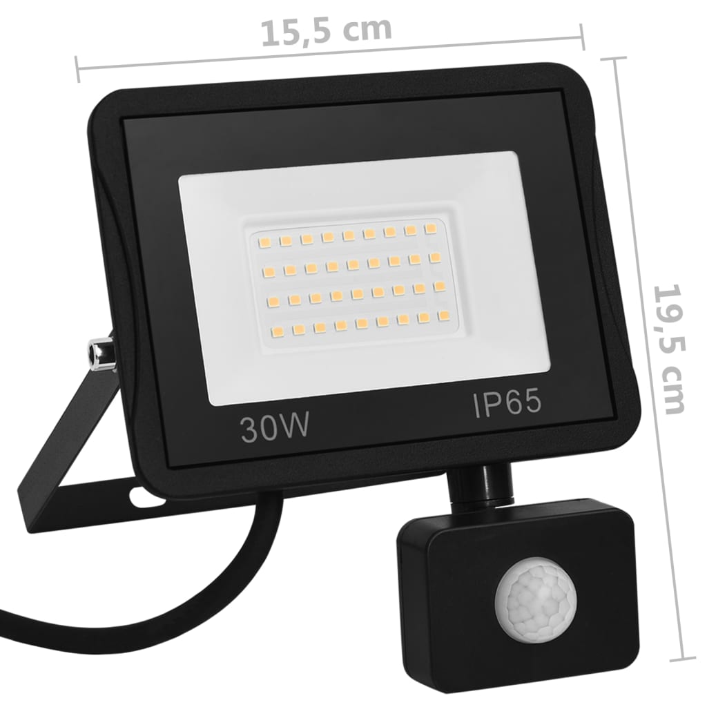 Spotlight Met Sensor Led 30 w Warmwit