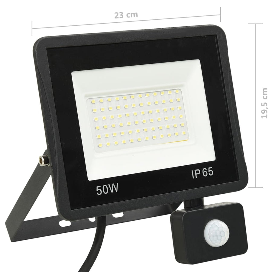 Spotlight Met Sensor Led 50 W Warmwit 1