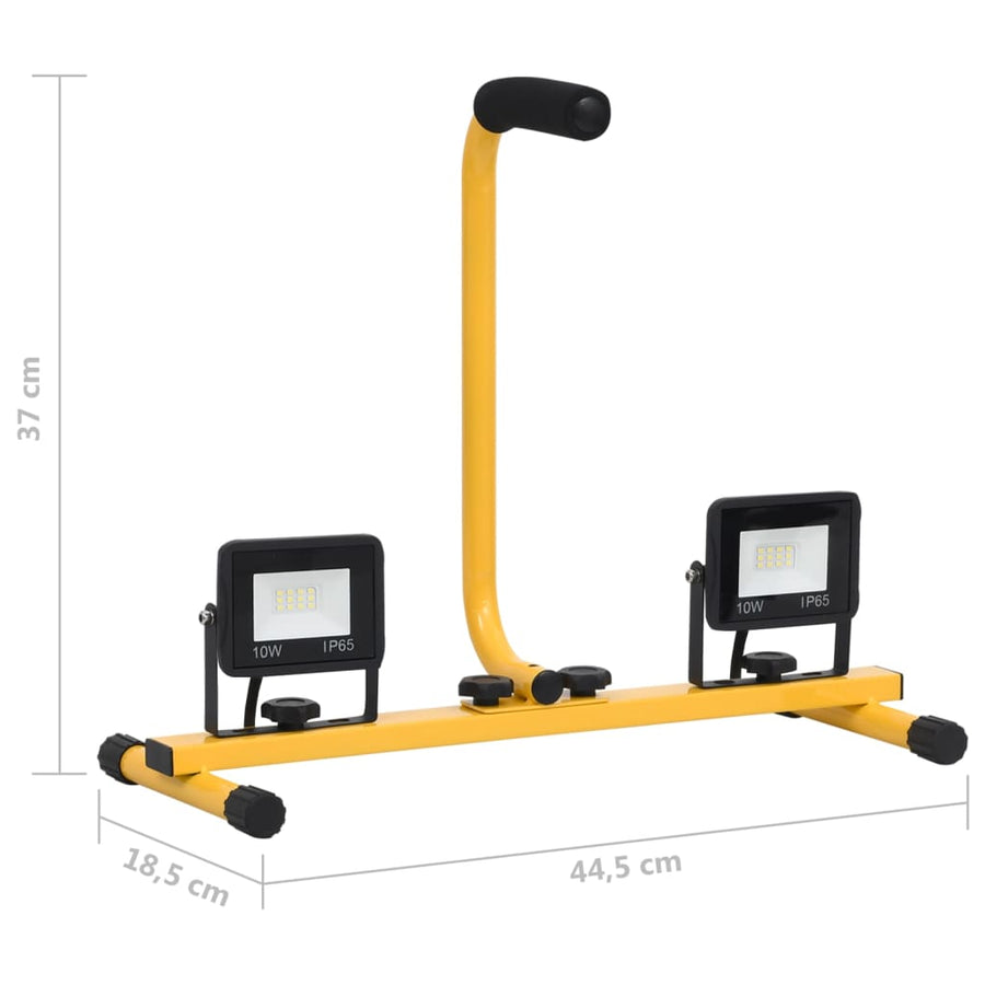 Spotlight Met Handvat Led 2X0 W 2x10 w Warmwit
