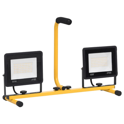 Spotlight Met Handvat Led 2x50 w Warmwit