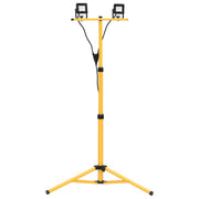Werkspotlight 2x10W LED statief warmwit 1400lm
