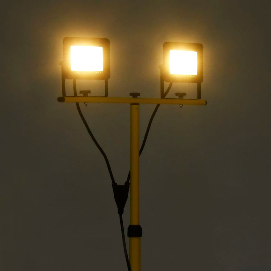 Spotlight Met Statief Led 2X50 W Warmwit