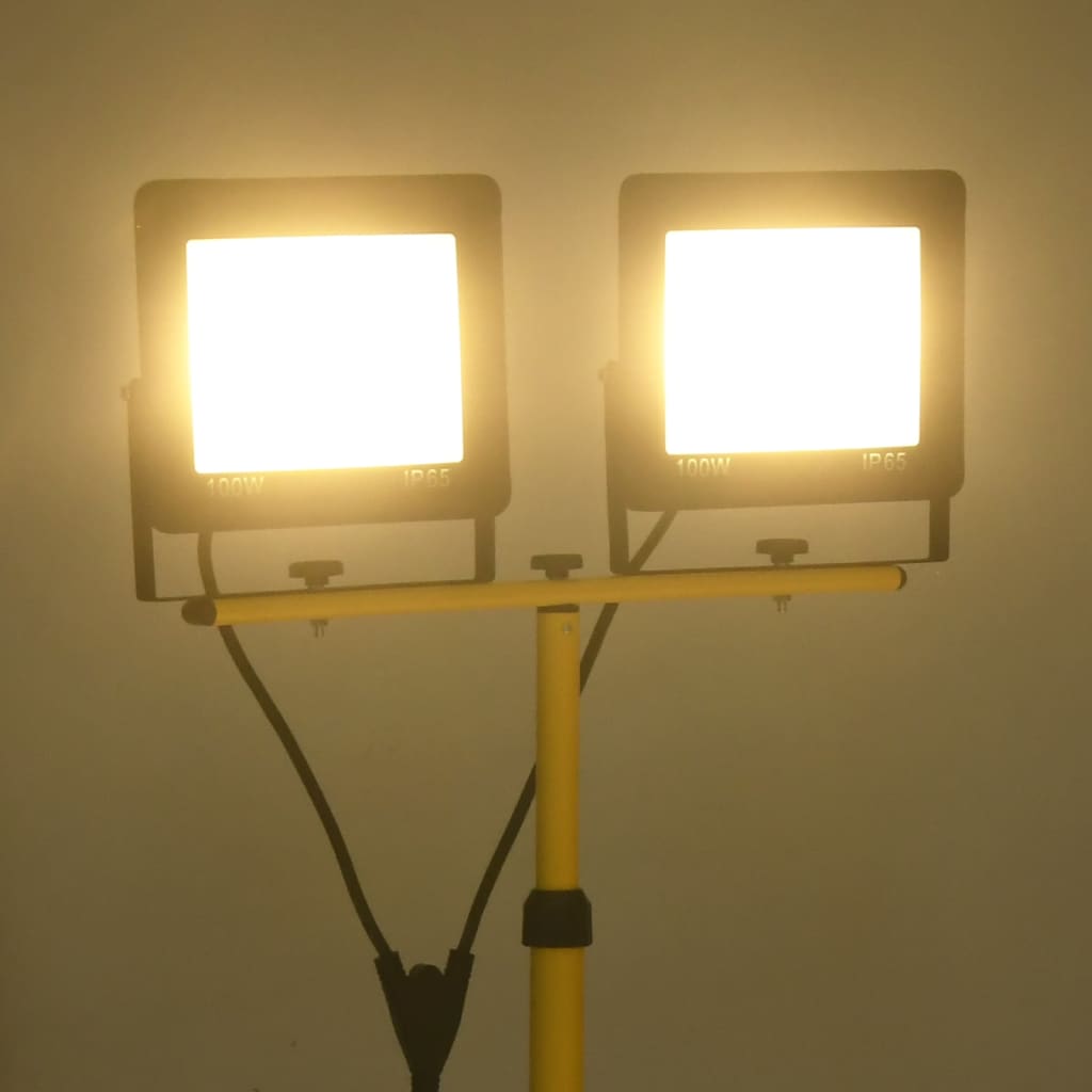 Spotlight Met Statief Led 2X100 W Warmwit