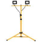 Werkspotlight LED 2x20W koudwit met statief
