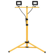 Werkspotlight LED 2x20W koudwit met statief