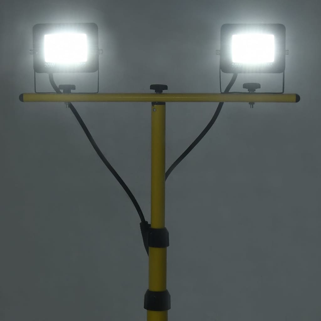 Spotlight Met Statief Led 2X20 W Koudwit