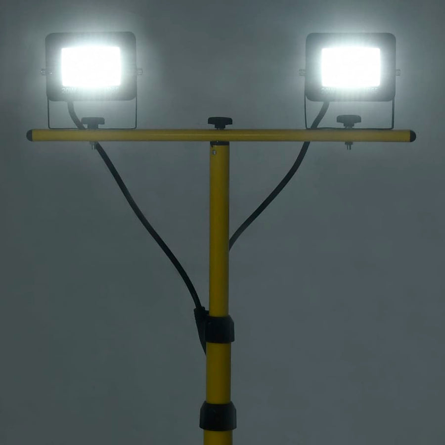 Spotlight Met Statief Led 2X20 W Koudwit