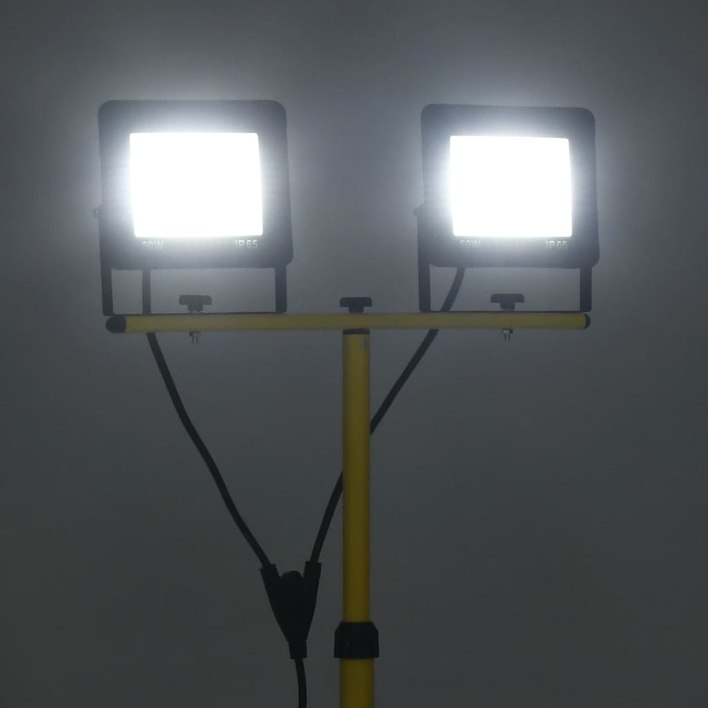 Spotlight Met Statief Led 2X50 W Koudwit