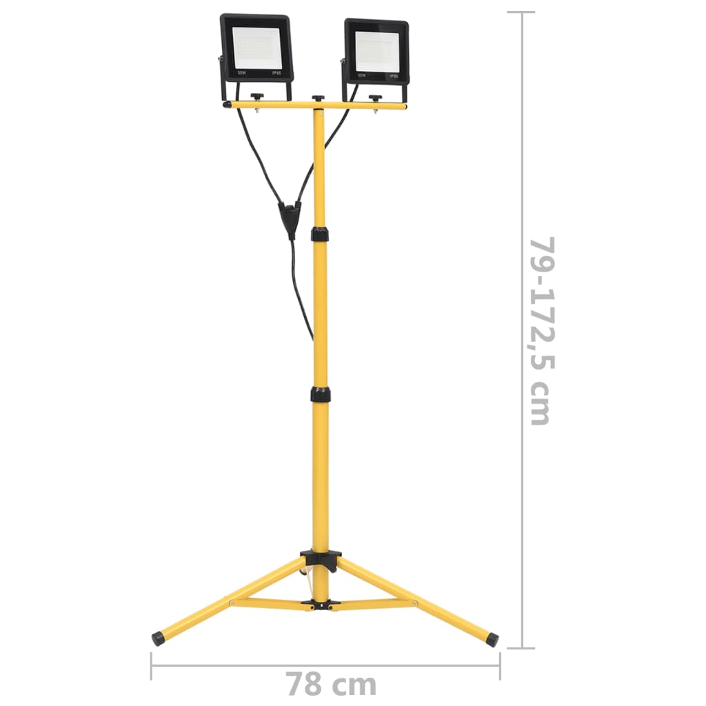 Spotlight Met Statief Led 2X50 W Koudwit