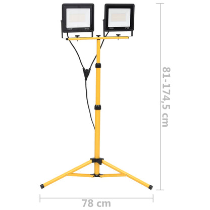 Spotlight Met Statief Led 2X100 W Koudwit