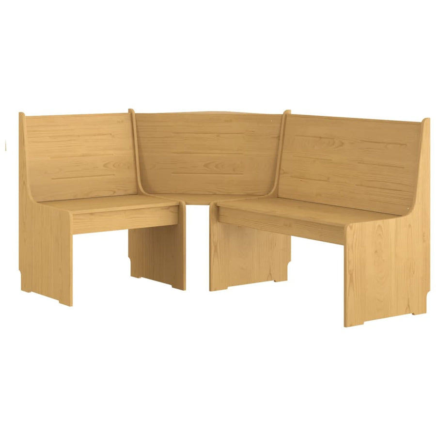 Hoekbank 151 Cm Massief Grenenhout Honingbruin