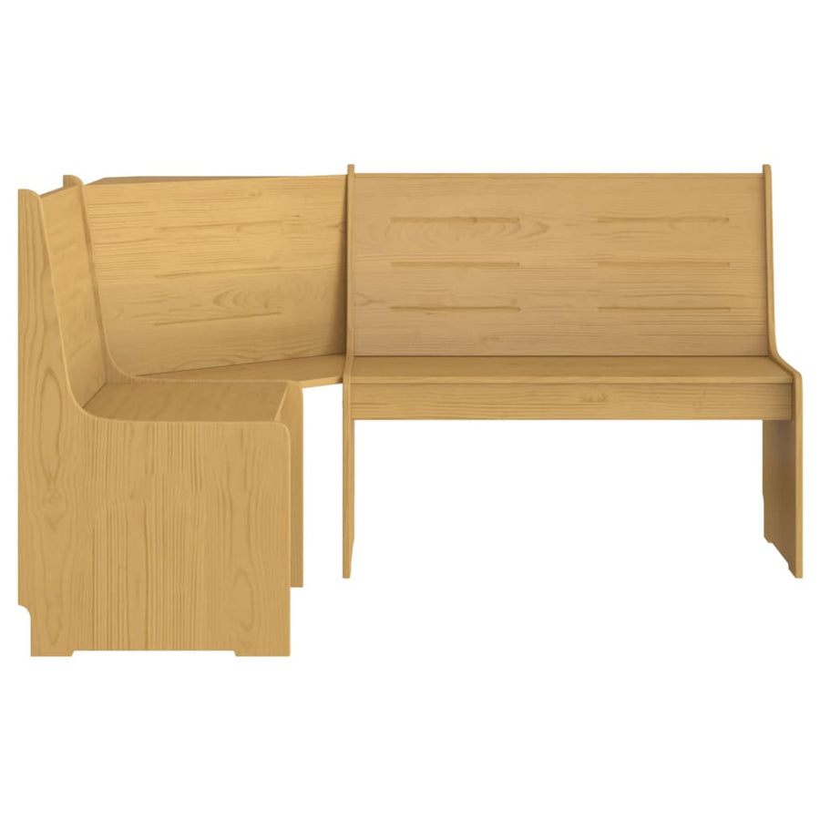 Hoekbank 151 Cm Massief Grenenhout Honingbruin