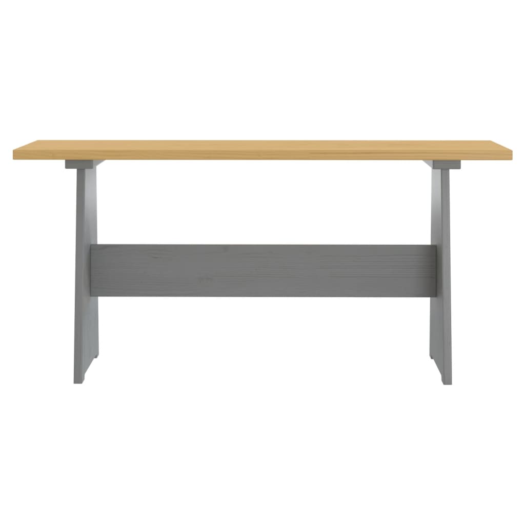 Eettafel Met Bankje Reine Massief Grenenhout & honingbruin en grijs
