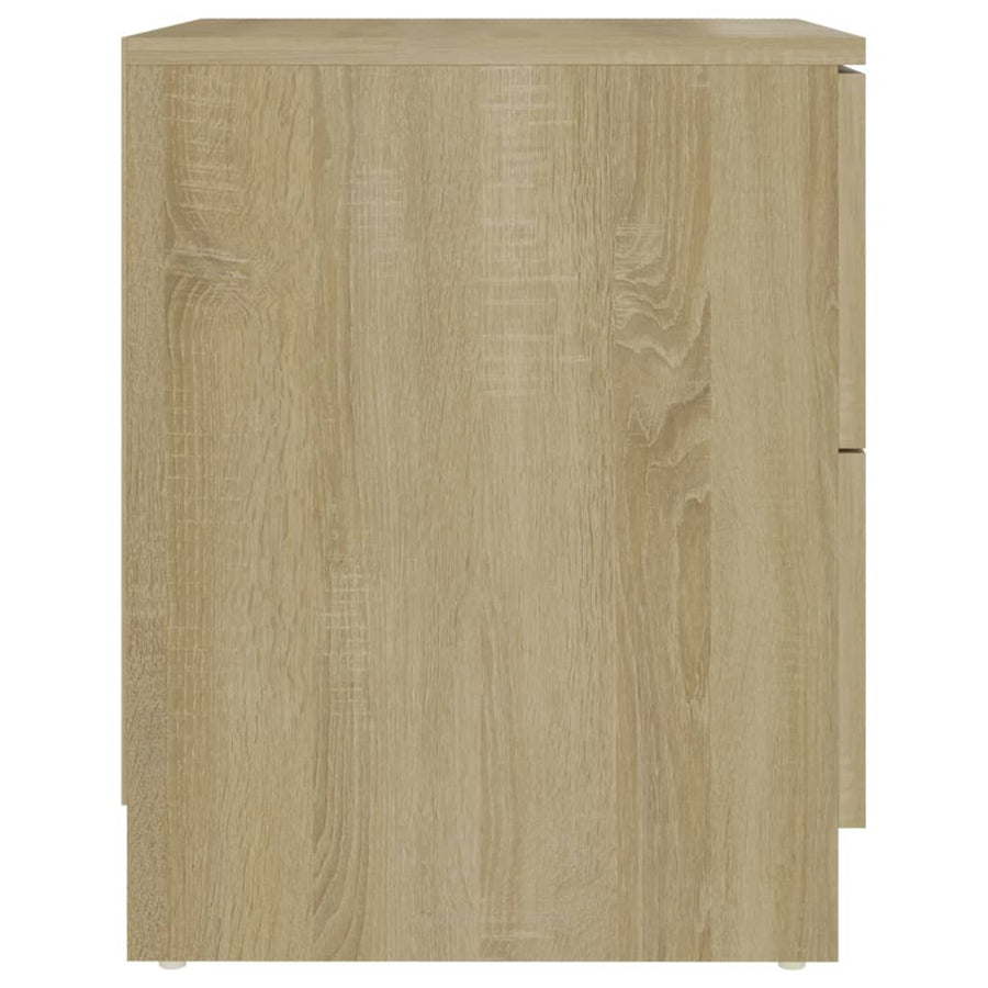 Nachtkastje 40X40X50 Cm Spaanplaat Kleurig 1 Sonoma eiken