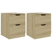 Nachtkastjes 40X40X50 Cm Spaanplaat Kleurig 2 Sonoma eiken
