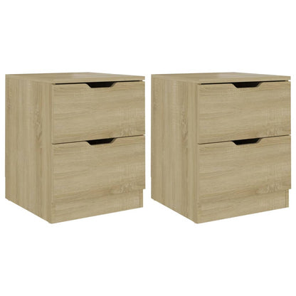 Nachtkastjes 40X40X50 Cm Spaanplaat Kleurig 2 Sonoma eiken