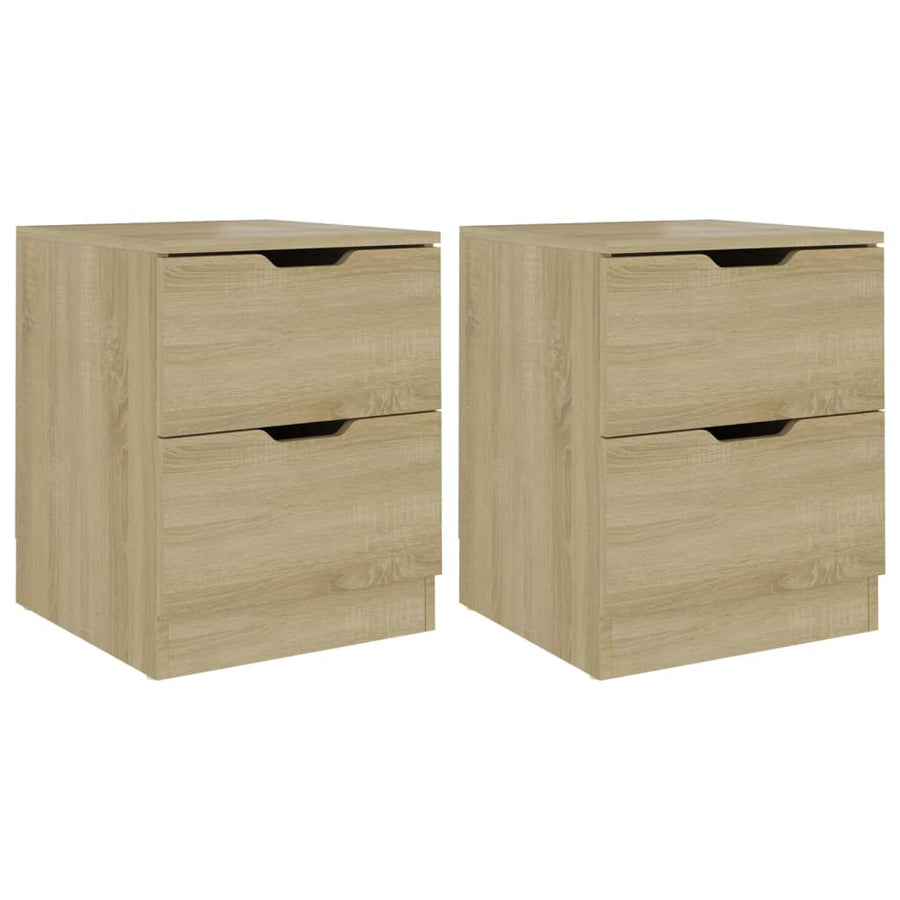 Nachtkastjes 40X40X50 Cm Spaanplaat Kleurig 2 Sonoma eiken