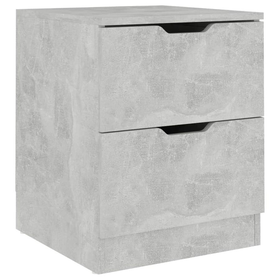 Nachtkastje 40x40x50 cm bewerkt hout betongrijs