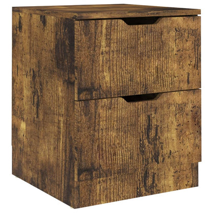 Nachtkastjes 40X40X50 Cm Spaanplaat Kleurig 2 Gerookt eiken