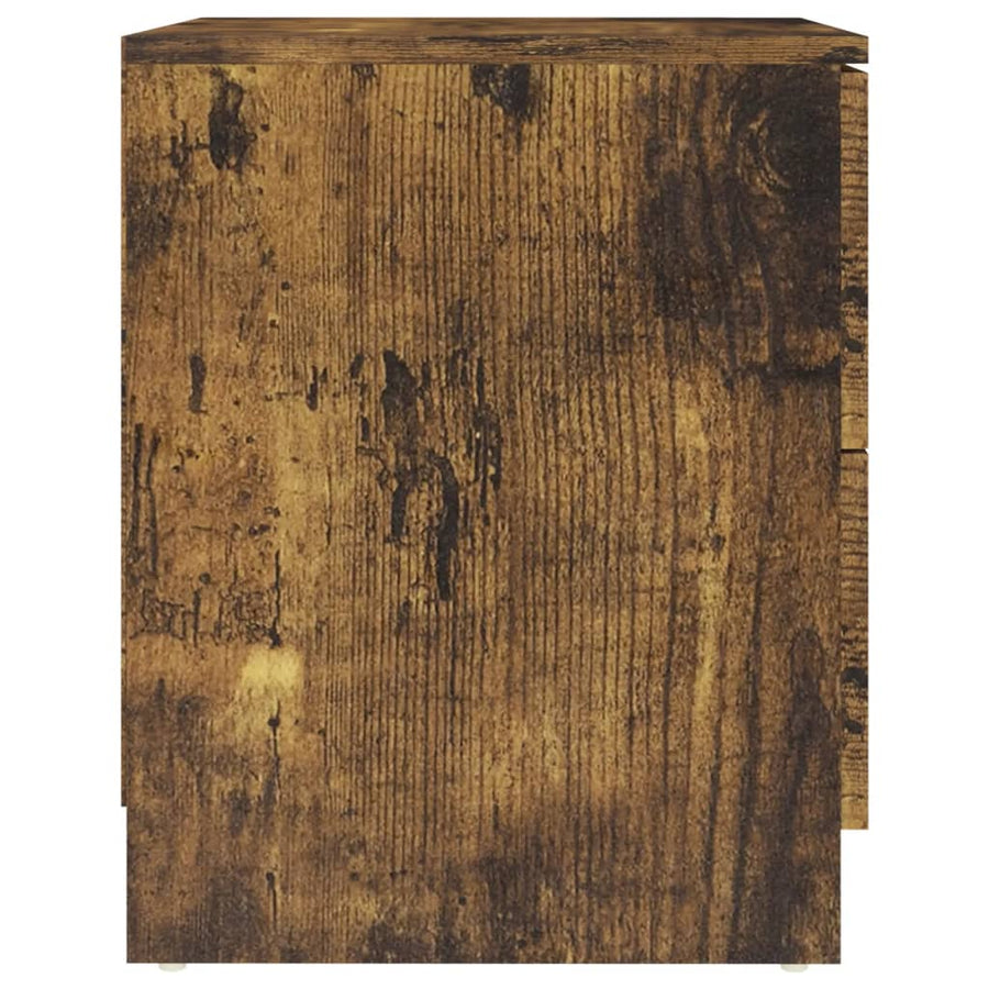 Nachtkastjes 40X40X50 Cm Spaanplaat Kleurig 2 Gerookt eiken