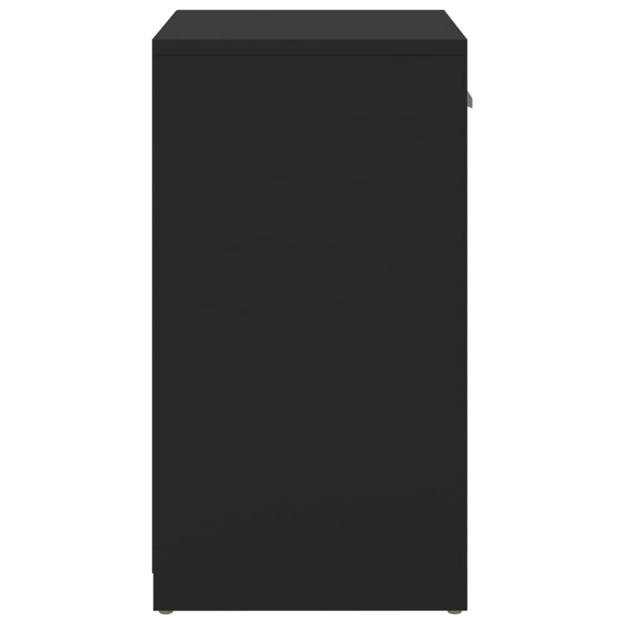 Schoenenbank 94,5x31x57 cm spaanplaat zwart Zwart