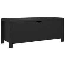 Opbergbox Met Kussen 105X40X45 Cm Bewerkt Hout Zwart