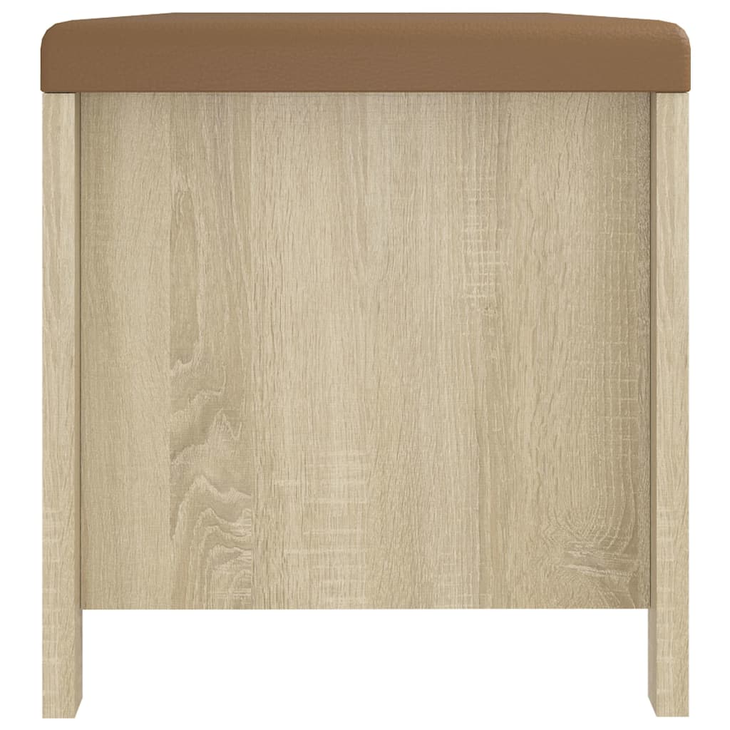 Opbergbox Met Kussen 105X40X45Cm Bewerkt Hout Kleur Sonoma eiken