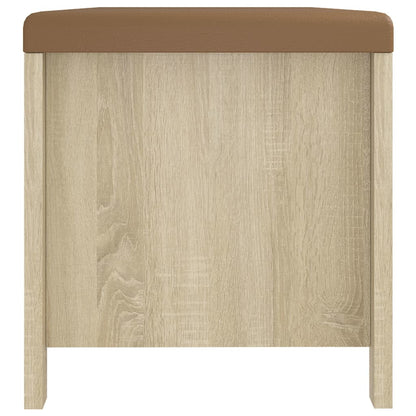 Opbergbox Met Kussen 105X40X45Cm Bewerkt Hout Kleur Sonoma eiken