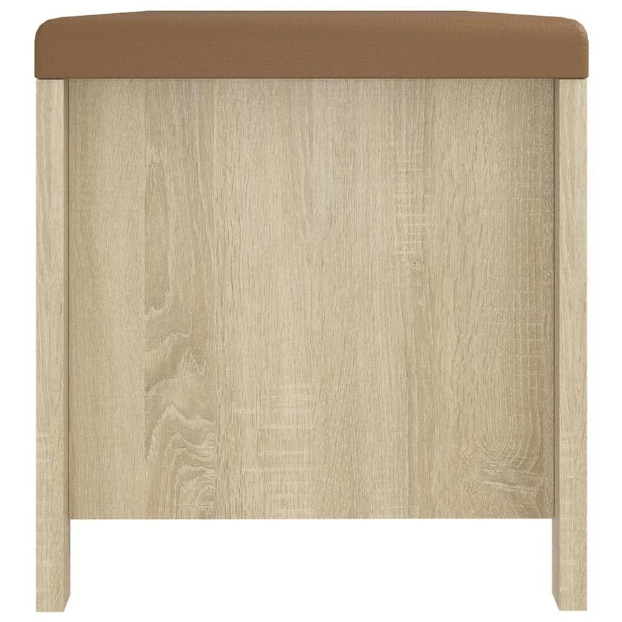 Opbergbox Met Kussen 105X40X45Cm Bewerkt Hout Kleur Sonoma eiken