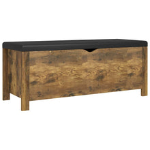 Opbergbox Met Kussen 105X40X45 Cm Bewerkt Hout Gerookt eiken